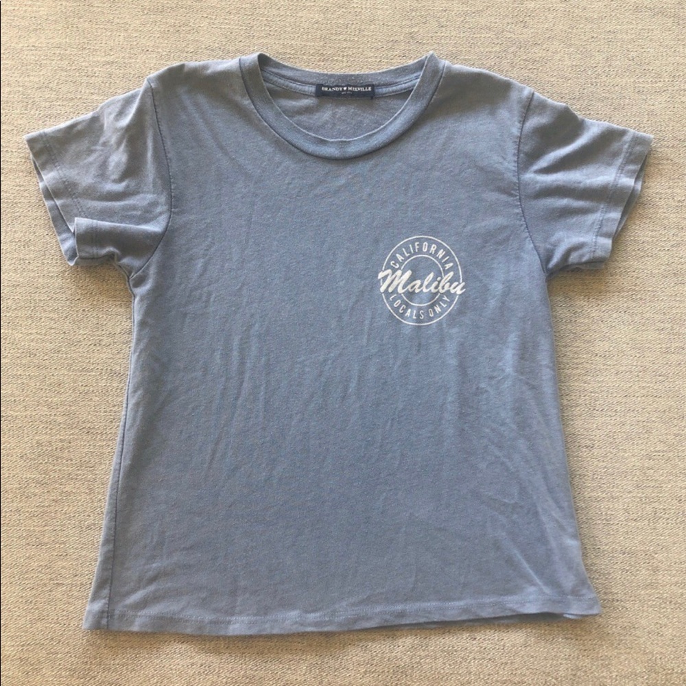 blue brandy melville malibu shirt